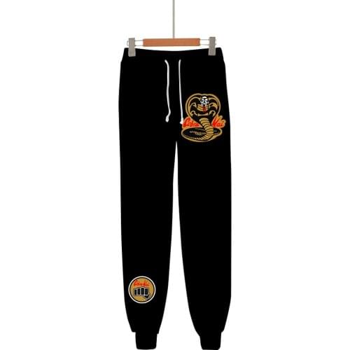 The Karate Kid Cobra Kai 3D Sweatpants Long Pants Hip Hop Cosplay Costume Fashion Elastic Waist Baggy Casual Print Loose
