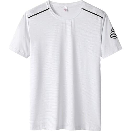 Summer Light Tees Tops Man Elastic Tshirts Quick Dry T-shirts Men Large Size 7xl 8xl 9xl Mens Sportswear Short Sleeve T-shirt