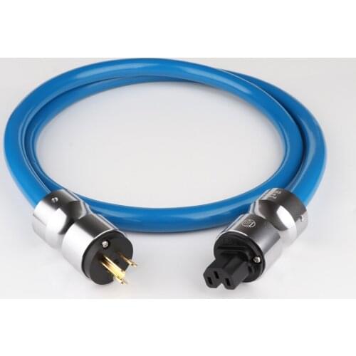 YTER D5118 High Power EMC Shield AC Power Cord Gold Plated EU/US Power Cord Cable For HIFI Device