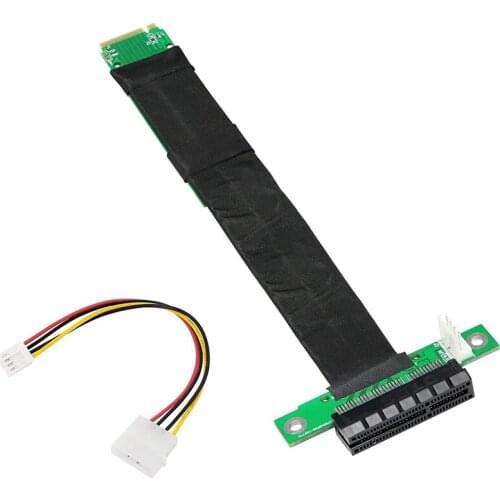M.2 NGFF NVME Key M to PCIe 3.0 X4 Extension Cable M2 Key-M PCI-Express Extension Cord 4 PIN Power Cable