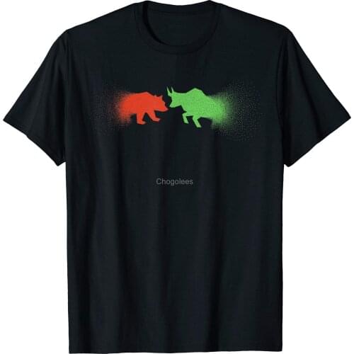 Mens Bulls and Bears Stock Market Trader Make Money Gift T-Shirt