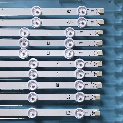 New Kit 10 PCS R1 L1 R2 L2 LED strip perfect Replacement for LC420DUE 42LN5400 6916L-1385A 6916L-1386A 6916L-1387A 6916L-1388A