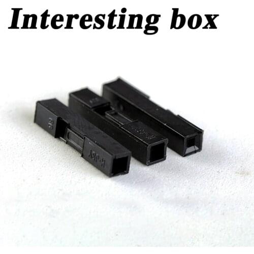 Clear specials 2.54 Dupont plastic shell single row 1P pack of 100