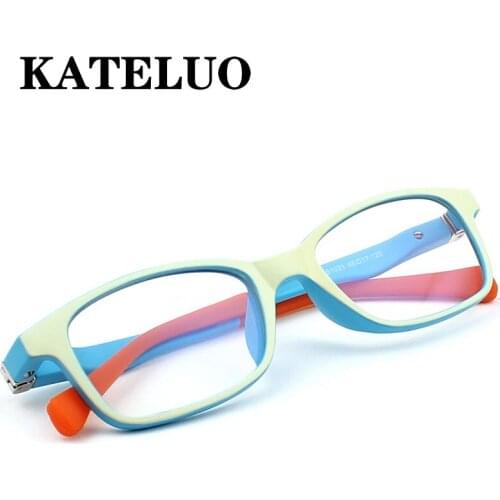 KATELUO Childrens Anti Computer Blue Laser Laser Fatigue Baby Eyeglasses Goggles TR90 Optical Children Glasses Frames F1021
