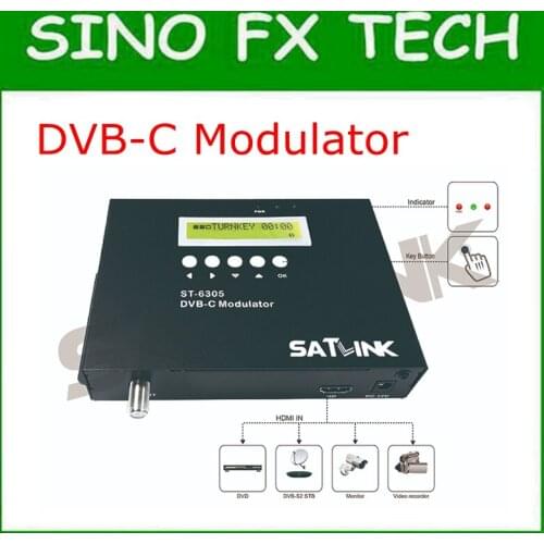 Original Satlink ST-6305 DVB-C Modulator convert HD signal to DVB-C RF out converts HD source to a DVB-C channel