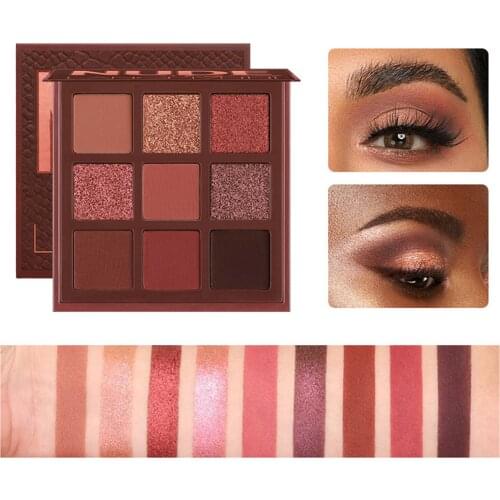 Fashion New Arrival Charming Eyeshadow Palette 9 Color Make Up Palette Matte Shimmer Eye Shadow Beauty