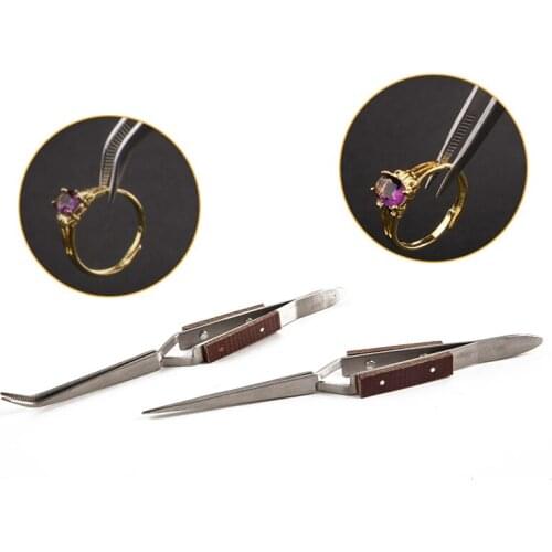 1PC Stainless Steel Cross Locking Lock Tweezers Self Closing Jewelry Soldering Craft Repair Hand Tool Corrosion Resistant