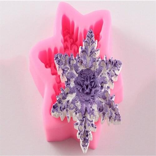 Christmas Snowflake Fondant Cake Chocolate Party DIY Baking Cooking Cake Decorating Tools