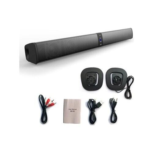 Soundbar Wireless Bluetooth TV Speaker Separated Sound Bar Music Center Column for PC Subwoofer FM TF AUX Stereo Speakers