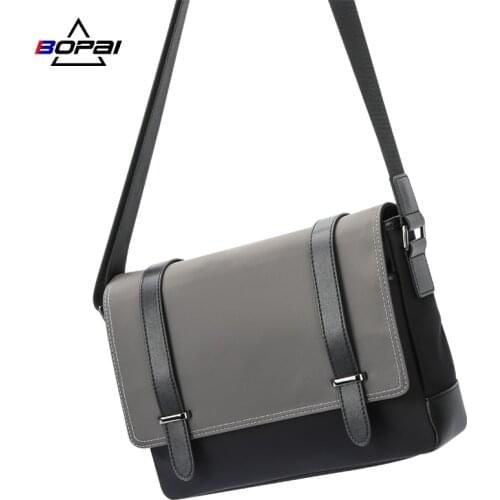 BOPAI Fashion Shoulder Bag For Men 2020 New Casual Messenger Handbag Large Capacity Waterproof Male High Quality Tote Satchel