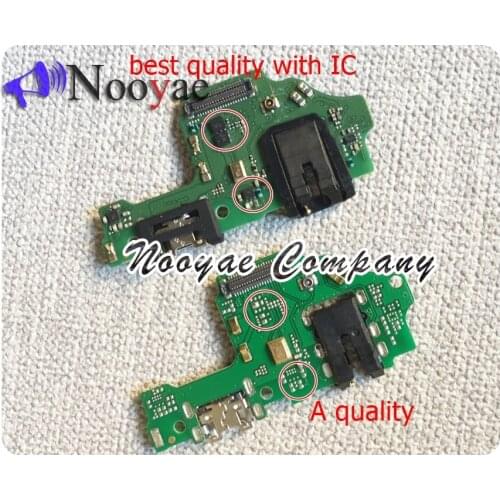 Top Charger Board For Huawei Y9 2019 USB Dock Charging Port Microphone Mic Earphone Jack Plug Flex Cable + Tracking