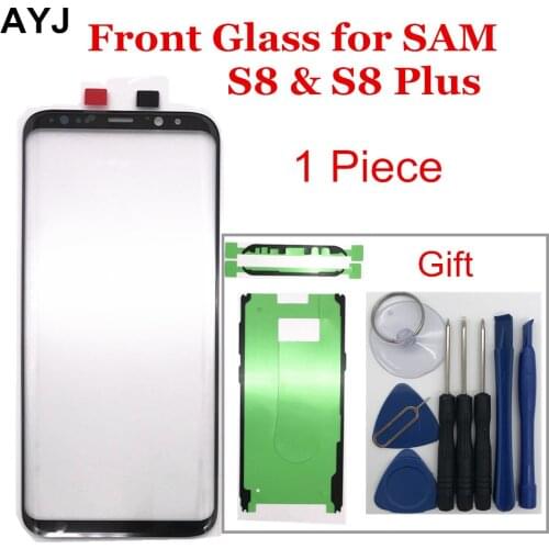 1pc AYJ Glass Screen Replacement for Samsung Galaxy S8 S9 Plus LCD Display Touch Front Outer External Lens Sticker Repair Tools
