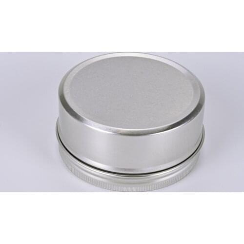 10/20pcs 100ml Aluminum Round Empty Refillable Bottle Tin Cans Box Silver Cream Jar Pot Case Screw Thread Lid Lip Balm Container