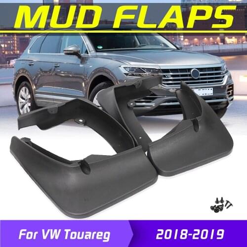 4Pcs Car Mudflaps Front Rear Mud Flaps Mudguards Splash Guards Fender Flares For VW Touareg 2018-2019 Car Accessories Styling