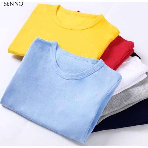 6 Colors Solid Long Sleeve Children T-shirt for Boys Girls Cotton Autumn Kids Tops Tees Baby Kids Tshirts Blouse Clothes