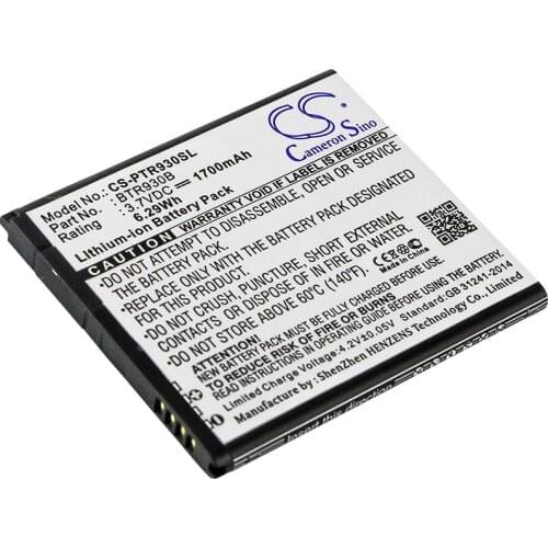 CS 1700mAh/6.29Wh battery for Pantech ADR930L,Perception,Perception 4G,Perception Premia V, Premia V BRT52AB,BTR930B