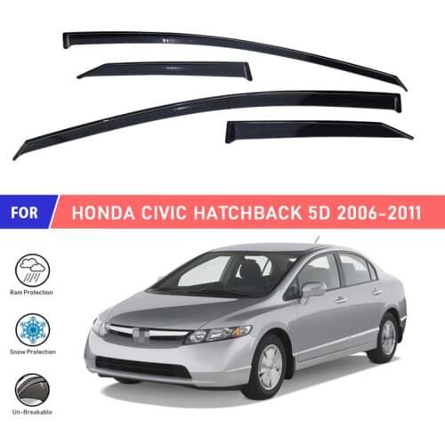 Window deflector for Honda Civic Hatchback 5D 2006-2011 car window deflector wind guard vent sun rain visor cover car decor