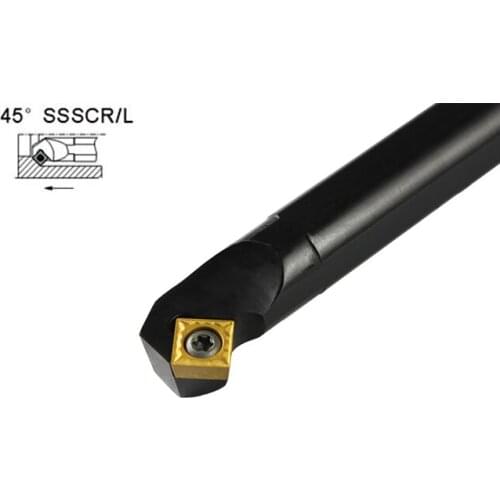 S12M/S14N/S16Q/S20R/S25S-SSSCR09/SSSCL09 Internal Turning Tools Holders CNC Lathe Cutting Machining Boring Toolholders