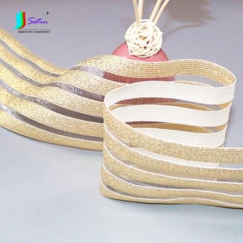 High Quality Korean Version Thin Gold Section,Baby Childrens Skirt Belt,Fish Silk Hollow Breathable Elastic Band A0095F