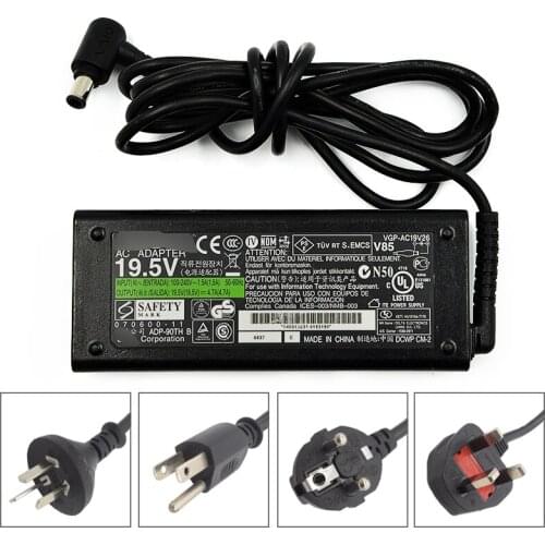 Used Power Charger Plug AC Adapter For Sony Vaio 19.5V 4.7A VGP-AC19V26
