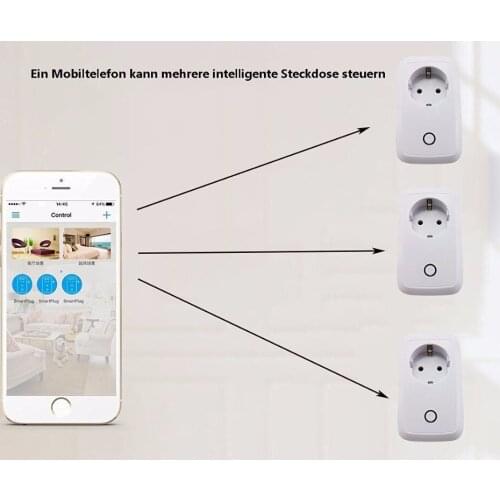 KEBIDUMEI S20 Wireless Socket Wifi Plug Smart Timer 110V 220V Plug Power Outlet Smart Remote Wireless Controls For Iphone Ipad