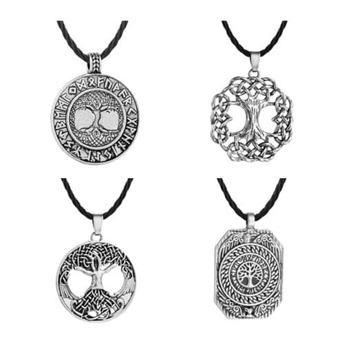 Tree Of Life Pendant World Tree Amulet Trinity Jewelry Viking Necklace