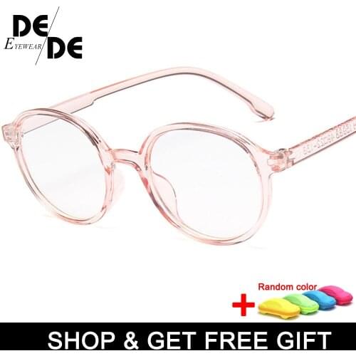 Fashion Women Glasses Frame Men Eyeglasses Frame Vintage Round Clear Lens Glasses Optical Spectacle Frame with box