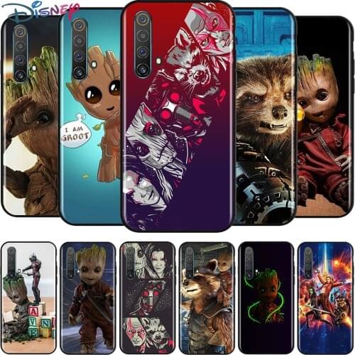 Guardians of the for Galaxy Marvel for Realme Narzo 20 10 7 6 6i 6S 5 5i 5S 3 3i 2 Pro Black TPU Soft Phone Case