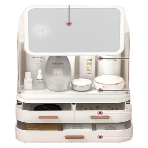 Light Desktop Dressing Beauty Makeup Fill Light Storage Box Integrated Internet Celebrity Bedroom and Household Female