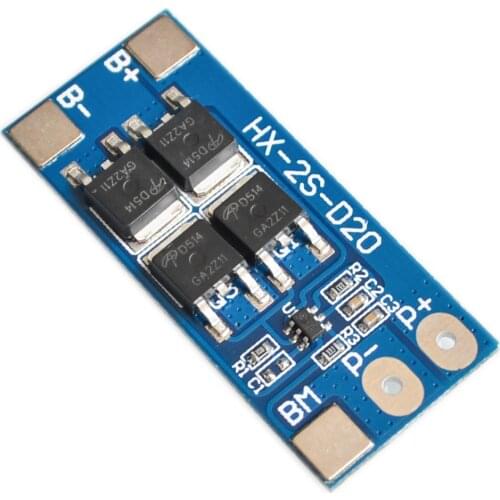 2S 10A 7.4V 18650 lithium battery protection board 8.4V balanced function/overcharged protection