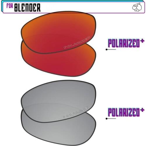 EZReplace Polarized Replacement Lenses for - Oakley Blender Sunglasses - Sir P Plus-RedP Plus