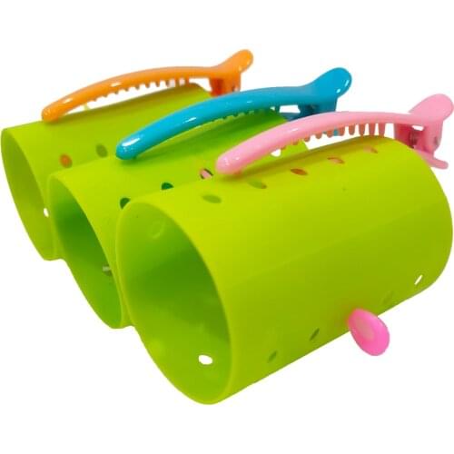 120 Pieces Hair Curlers Roller Set Stackable Rollers 6 Size Rollers Include 60 Pins From Small to Large Curling Styling Tool