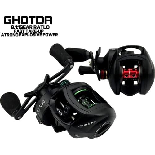 Fishing Reel Right Left Hand Bait Casting 17+1BB 8.1:1 Baitcasting Reel