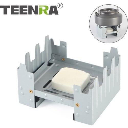 TEENRA Mini Alcohol Stove Ultralight Picnic Stove Outdoor Alcohol Furnace Portable Windproof Stove Camping Cooking Tools