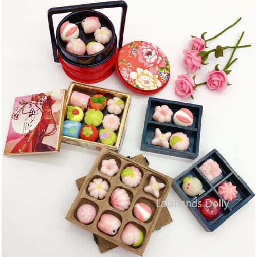 1:12 Dollhouse Simulation Mini Fruit Box Model for Dollhouse Food Play Toys Children Gifts