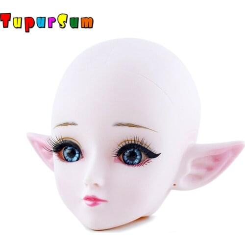 1/3 BJD Nude Doll Body Elf Make Up Bjd Doll Accessories 24 Ball Jointed Doll Blue /black Eyes 60cm DIY Kids Toys for Girls