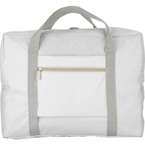 1pc Storage Bag Travel Bag Moisture-proof Polyester Double-layer Waterproof Dual Zippers Folding Storage Pouch for Suitcase