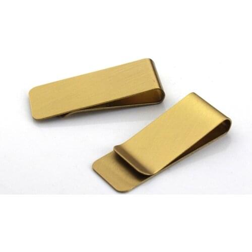 1pcs High Quality Brass Metal Money Clip Cash Clamp Holder Portable Money Clip Wallet Purse for Pocket Metal Money Holder