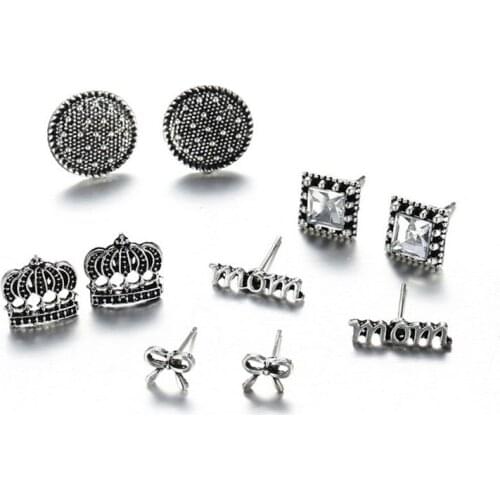 2020 New Statement Mixed Crystal Rhinestone Pearl Stud Earrings For Women Trendy Resin Flower Heart Shape Wedding Earrings Gift