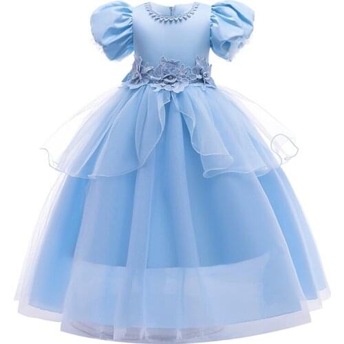 2021 New Year Children Dresses Flower Girl Christmas Wedding Party Dress Ball Gown Elegant Dress For a Girl Birthday Vestidos