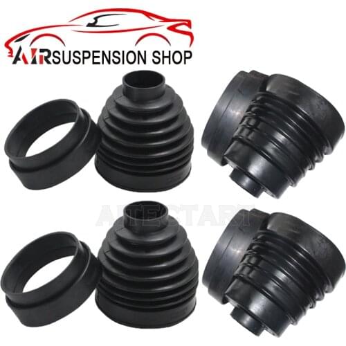 4pc Front&Rear Dust Boot Air Suspension Rubber Dust Boots Cover For Land Rover Rangr Discovery 3 4 LR3 LR4 RTD501090 RBG500010