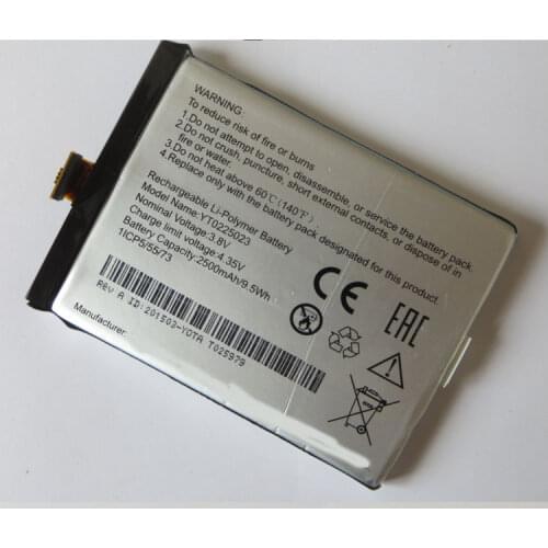 For Yotaphone 2 YD201 YD206 Battery Inbuilt Phone Battery 2500mAh YT0225023 with Repair Tools