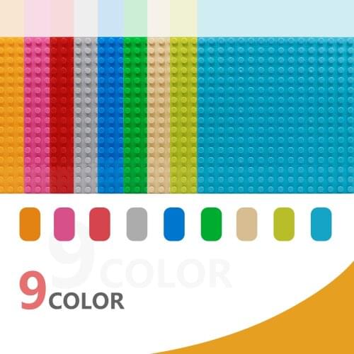 16*16 Dots Base Plates Compatible Big Size Building Blocks DIY City Dimensions Baseplate Toys For Children