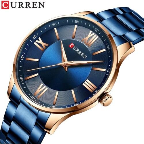 CURREN 8383 Watch New Arrival Classic Quartz Watches Men Wrist Simple Business Stainless Steel Wristwatches Relogio Masculino