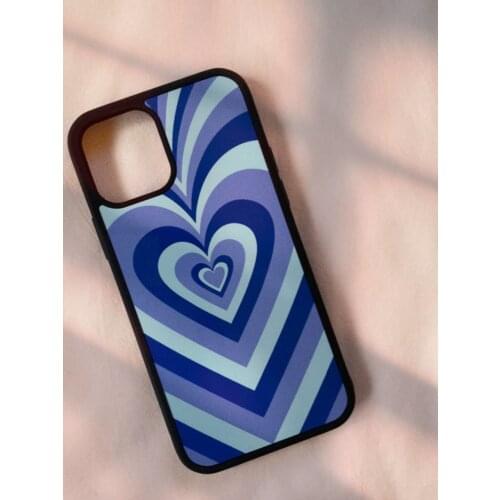 Krajews Love In Blue coque Phone Case for iPhone 12 mini 5 6S 7 8 PLUS X XS XR 11 PRO MAX SE 2020 Back Cover Funda Shell