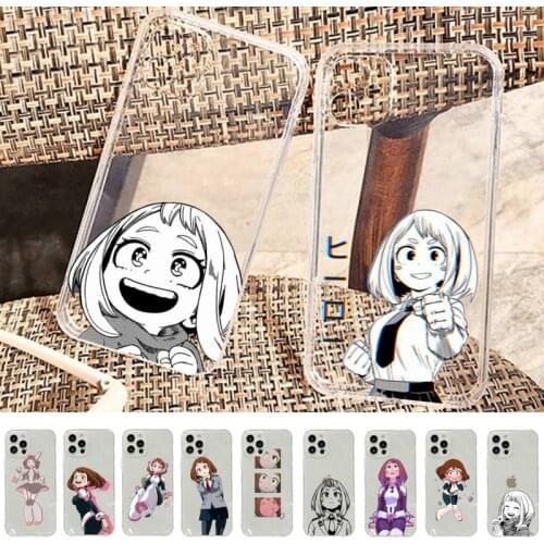 My Hero Academia Ochako Uraraka Phone Case for iPhone 11 12 pro XS MAX 8 7 6 6S Plus X 5S SE 2020 XR case