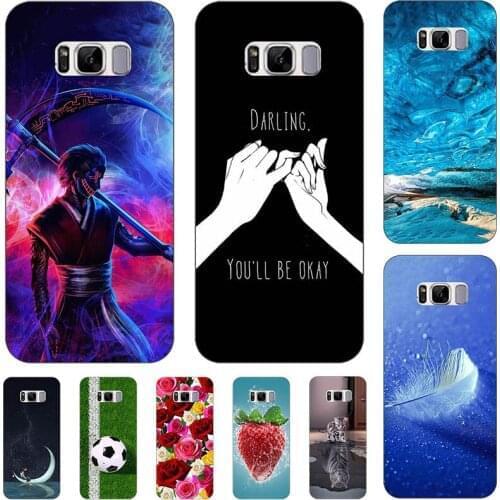 For Samsung Galaxy S8 Plus S8+ G955 Galaxy S8 G950 Case Cartoon Pattern Soft TPU Cover Coque Animal Flower Shell