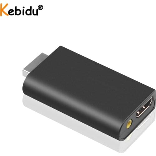 For PS2 to HDMI-compatible 480i/480p/576i Audio Video Converter Adapter with 3.5mm Audio Output Supports All PS2 Display Modes