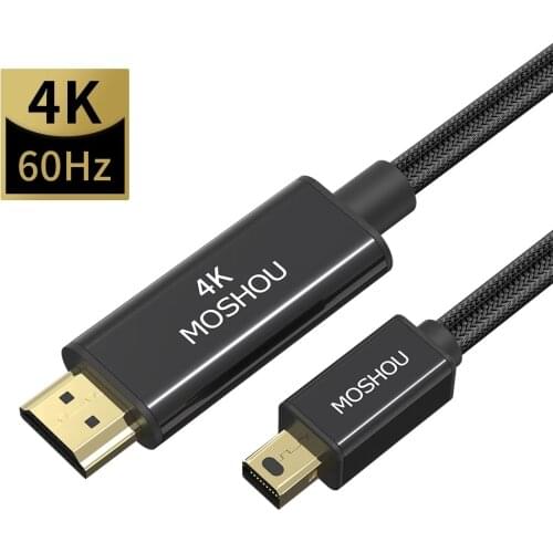 Mini DisplayPort to HDMI-compatible Cable 4K HD Thunderbolt 2 Converter for MacBook Air 13 Mini DP to HDMI-compatible Cabo