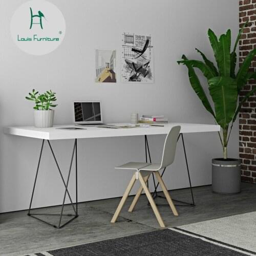 Louis Fashion Computer Desks North European Minimalist Table Ash